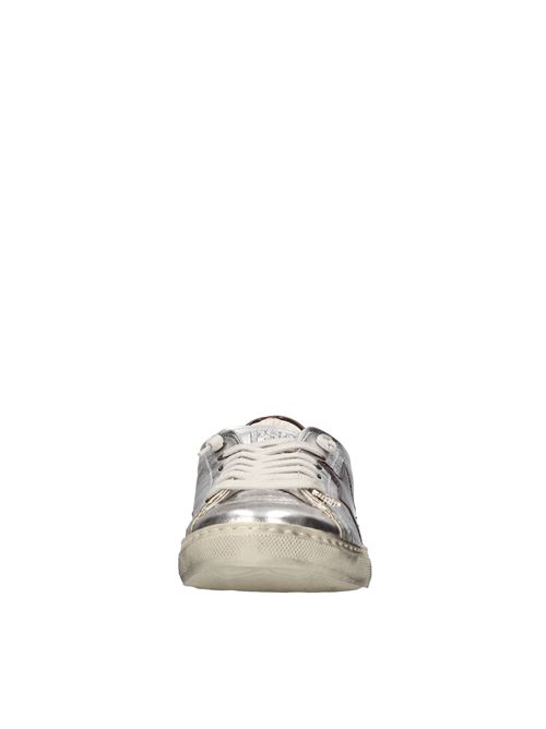 Sneakers in ecopelle PASQUALEXY3 | PXCU 002ARGENTO-MARRONE